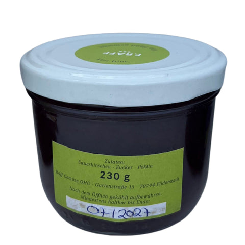 Sauerkirschmarmelade handgemacht 230g - Feinkost Stuttgart