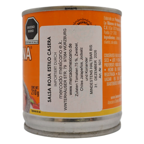 Salsa Roja Estilo Casero – La Morena 210g - Feinkost Stuttgart
