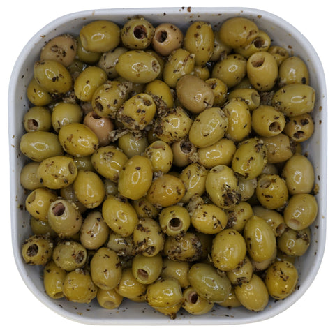 Grüne Oliven mit Kräutern 100 g