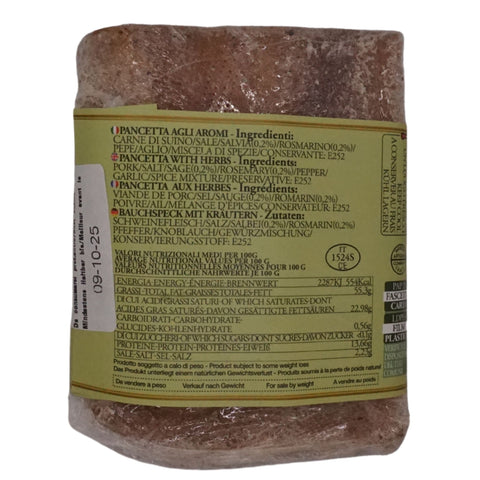 Bauchspeck mit Kräutern ca. 350g, lose