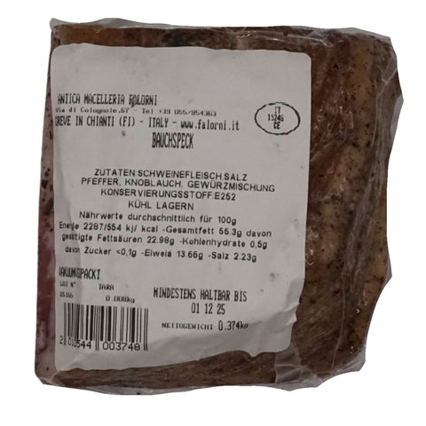 Geräucherter Bauchspeck, vakuumiert, ca. 300g