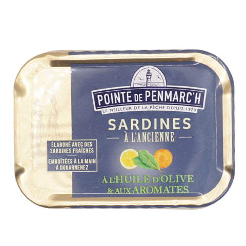 Pointe de Penmarc’h Sardinen in nativem Olivenöl mit Gewürzen 115 g