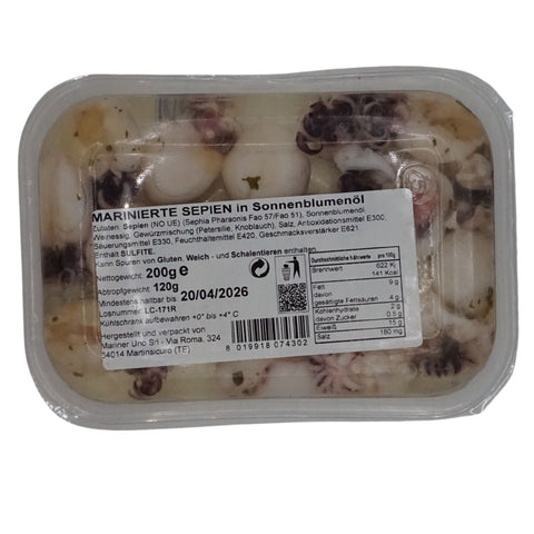 Marinierte Tintenfischchen 200 g