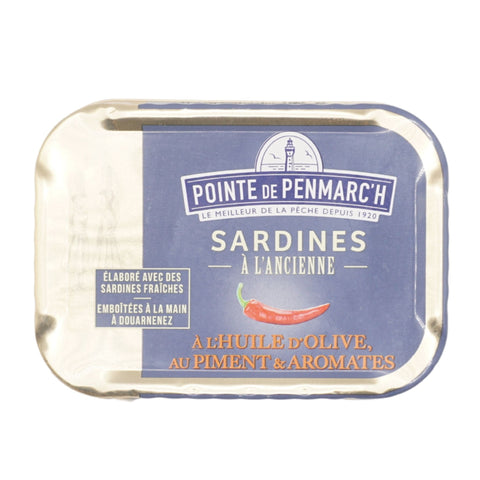 Sardinen „à l’Ancienne“ mit Chili in nativem Olivenöl 115g