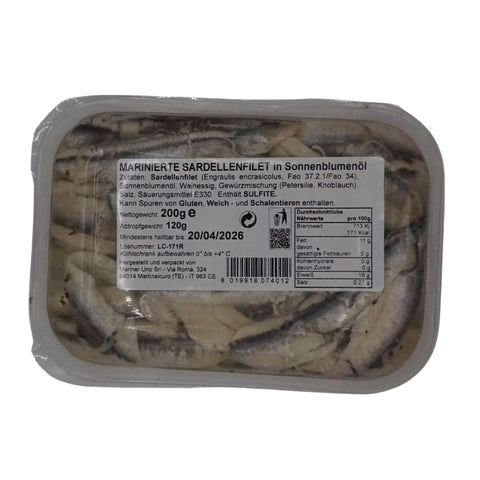 Sardellenfilets im Glas 200 g
