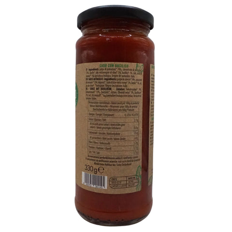BIO Sugo con Basilico 330g-Glas