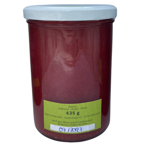 Erdbeermarmelade handgemacht 435g - Feinkost Stuttgart