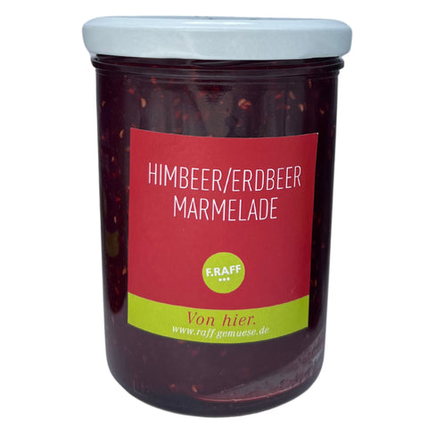 Himbeer-Erdbeermarmelade handgemacht 435g - Feinkost Stuttgart