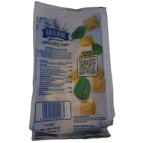 Ravioli mit Ricotta und Spinat 250g
