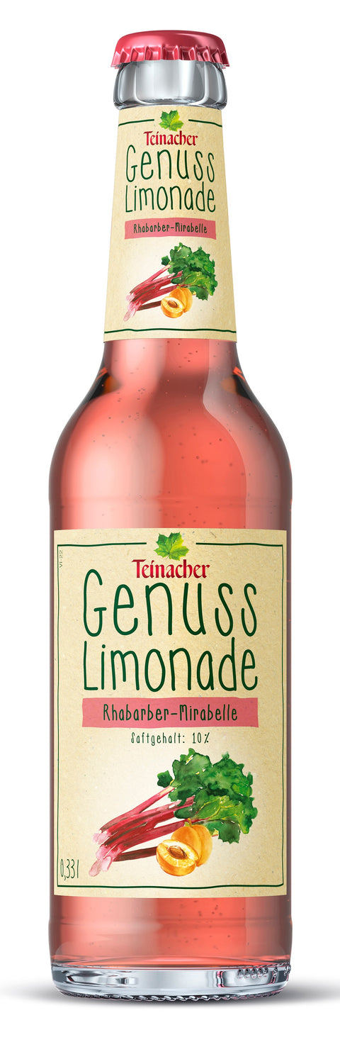 Teinacher Limonade Rhabarber-Mirabelle 12 x 0,33l